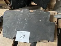 Houten voetenplank porsche 911 passagier - afbeelding 2 van  3