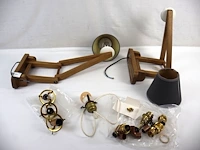 Houten wandlamp (x2) - afbeelding 1 van  5