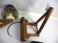 Houten wandlamp (x2) - afbeelding 3 van  5
