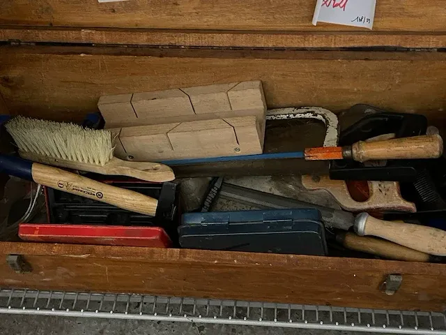 Houten werkkoffer - afbeelding 1 van  1