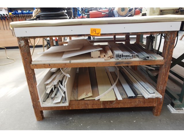 Houten werktafel - afbeelding 2 van  2