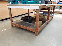 Houten werktafel - afbeelding 2 van  2