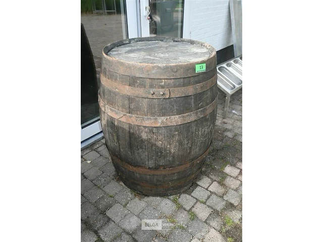 Houten wijnvat - afbeelding 1 van  5