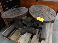 Houten zitbank + divers - afbeelding 3 van  5