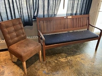 Houten zitbank - afbeelding 3 van  3