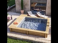 Houten zwembad met 4.20 x 3.50 afdekking - afbeelding 2 van  4
