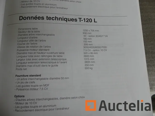 Houtfreesmachine met 4-roller trainer robland t120 tl - afbeelding 7 van  12