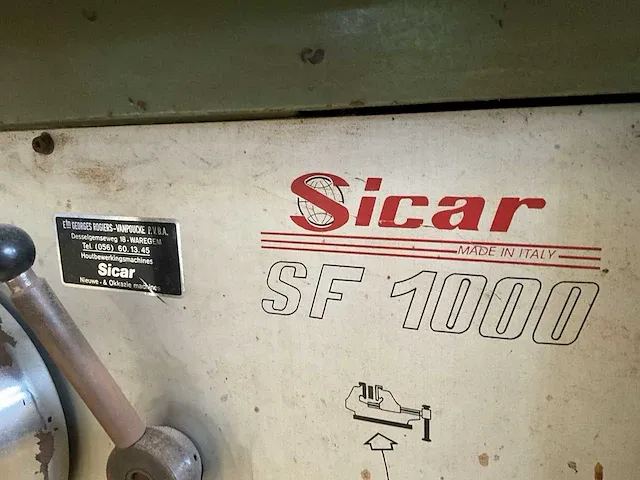 Houtfreesmachine sicar sf 1000 + toebehoren - afbeelding 7 van  17