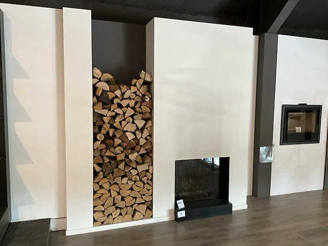 Houthaard igreen l 825/635 incl. haardwand - afbeelding 1 van  6