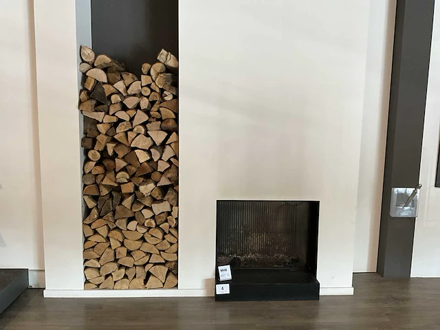 Houthaard igreen l 825/635 incl. haardwand - afbeelding 2 van  6