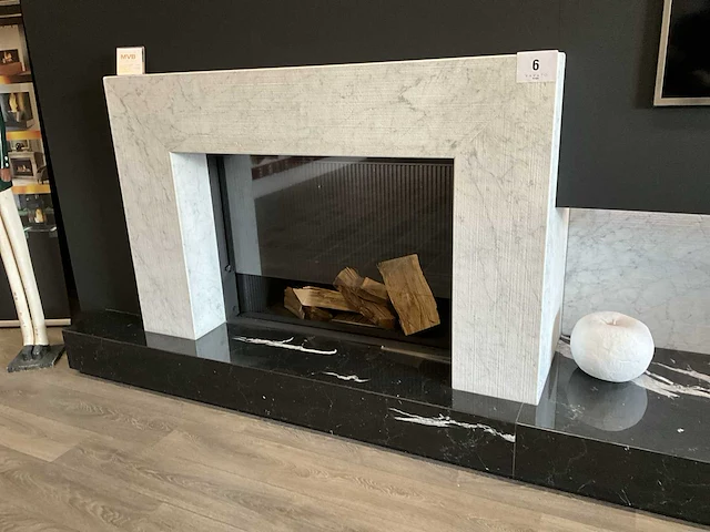 Houthaard igreen l 825/635 incl. haardwand - afbeelding 2 van  9