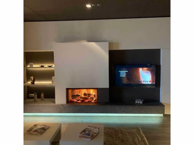 Houthaard kalfire heat pure 85 incl. haardwand - afbeelding 6 van  13