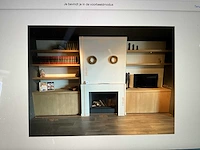 Houthaard kalfire w100/61f incl. haardwand - afbeelding 4 van  12