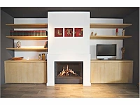 Houthaard kalfire w100/61f incl. haardwand