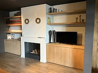 Houthaard kalfire w100/61f incl. haardwand - afbeelding 5 van  12