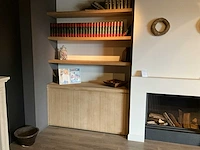 Houthaard kalfire w100/61f incl. haardwand - afbeelding 7 van  12
