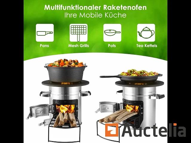 Houtkachel / frying pans flex-brandstof s32-23 - afbeelding 2 van  9