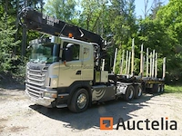 Houtkap vrachtwagen