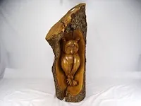 Houtsculpture uil