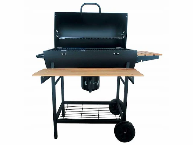 Houtskool bbq 3 roosters met deksel thermometer grill 71x36 cm - afbeelding 3 van  6
