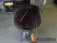 Houtskoolbarbecue, ijzeren borstel - afbeelding 5 van  7