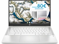Hp chromebook 14a-na0005sf notebook 14 inch fhd (intel celeron b830, 8gb ram, 128gb emmc, azerty, chromeos), whit - afbeelding 1 van  1