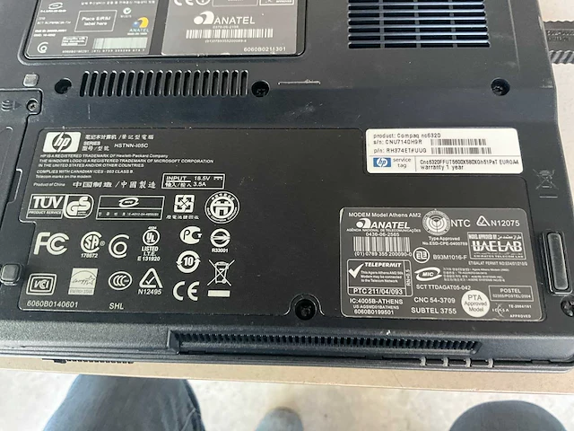 Hp compaq nc6320 laptop - afbeelding 7 van  9