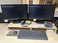 Hp desktop, 2 schermen - afbeelding 1 van  6
