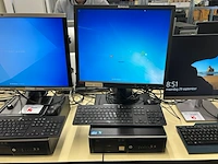 Hp desktop + scherm en toebehoren - afbeelding 1 van  5