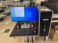 Hp desktop + scherm en toebehoren - afbeelding 1 van  10