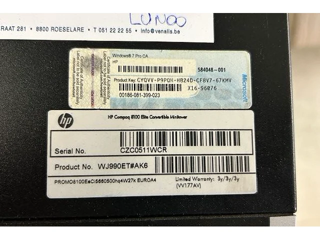 Hp desktop + scherm en toebehoren - afbeelding 8 van  10