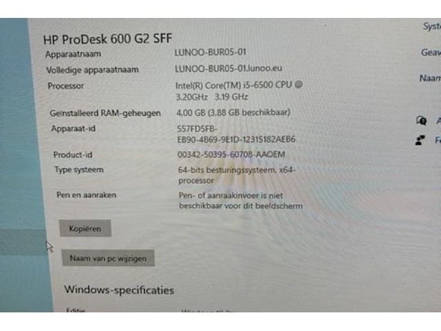 Hp desktop, scherm en toebehoren - afbeelding 3 van  7