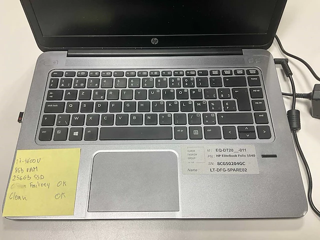 Hp eltebook folio 1040 laptop - afbeelding 2 van  3