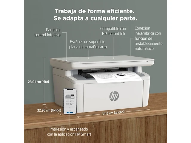 Hp laserjet mfp m140w printer - afbeelding 2 van  2