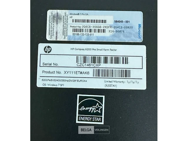 Hp pc compaq 6200 - afbeelding 2 van  2