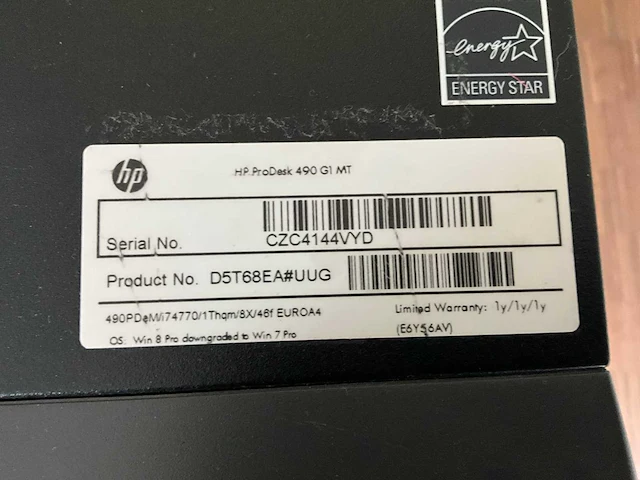 Hp pc configuratie - afbeelding 5 van  6