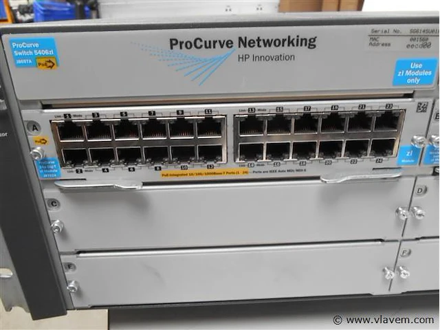 Hp pro curve switch 5406zl j8697a - afbeelding 3 van  4