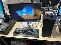 Hp pro desk + scherm en toebehoren - afbeelding 1 van  6