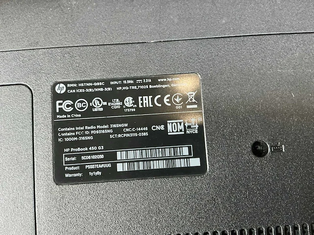 Hp probook 450g3 laptop - afbeelding 6 van  6