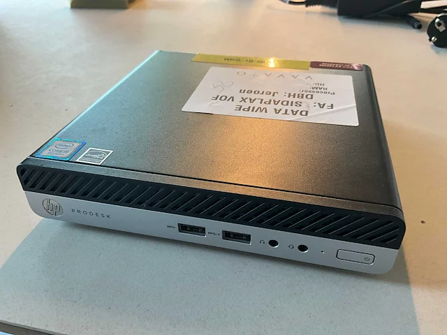 Hp prodesk 400 g4 desktop mini pc - afbeelding 1 van  4