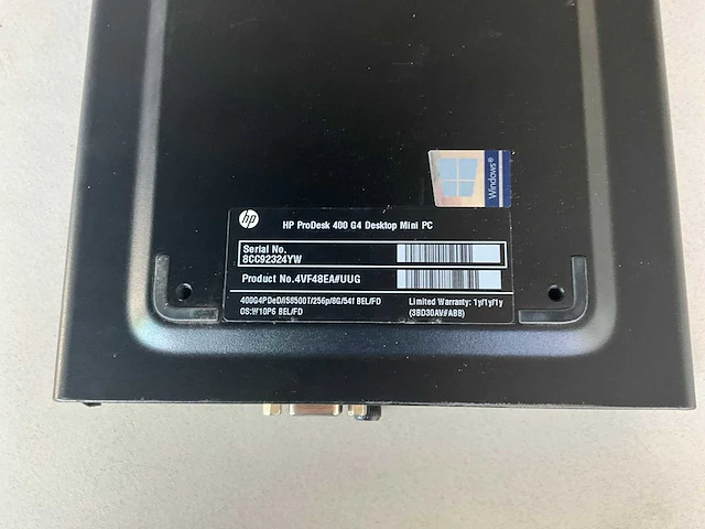 Hp prodesk 400 g4 desktop mini pc - afbeelding 6 van  6