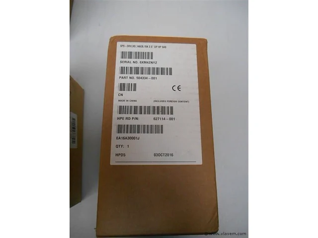 Hp sps-drv hd 146gb 15k 2,5" dp hp sas nieuw - afbeelding 1 van  1