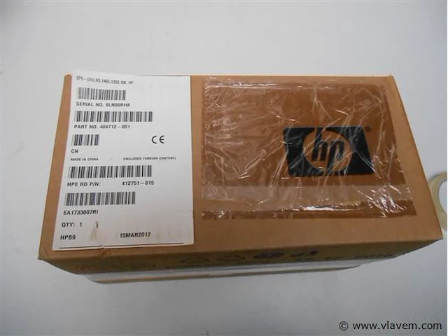 Hp sps-drv hd 146gb u320 15k nieuw - afbeelding 1 van  1