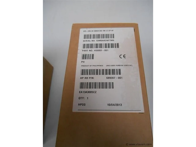 Hp sps-drv hd 300gb 6g 10k 2,5" dp sas nieuw - afbeelding 1 van  1
