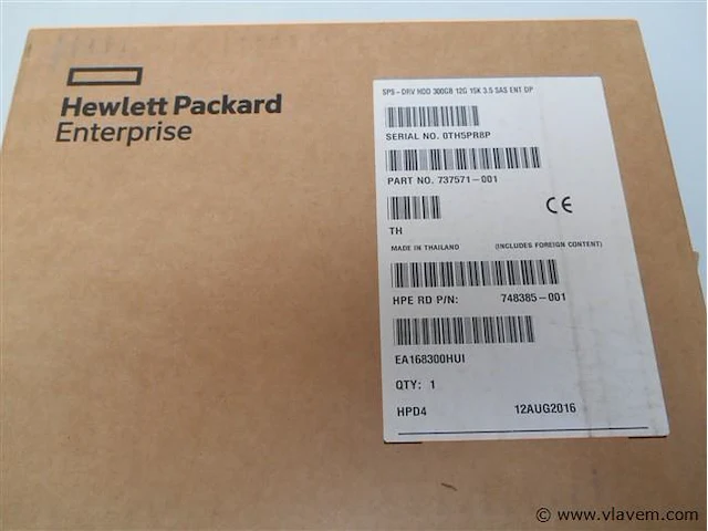 Hp sps-dvr hdd 300gb 12g 15k 3,5 sas ent dp nieuw - afbeelding 1 van  1