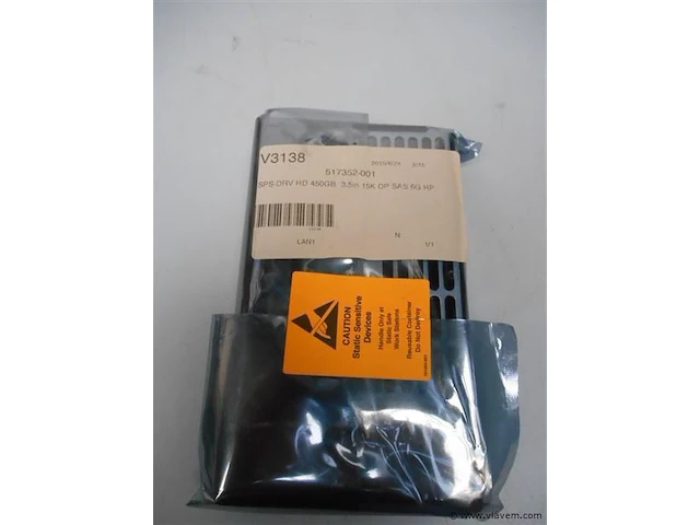 Hp sps hd 450gb 3,5" 15k dp sas 6g nieuw - afbeelding 1 van  1