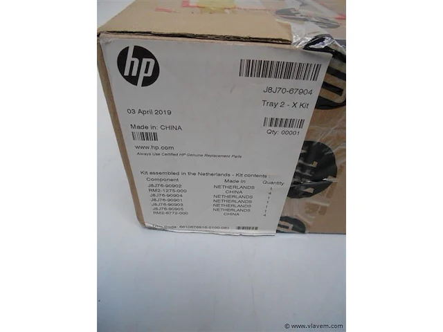 Hp tray2 -x kit j8j70-67904 - afbeelding 1 van  1