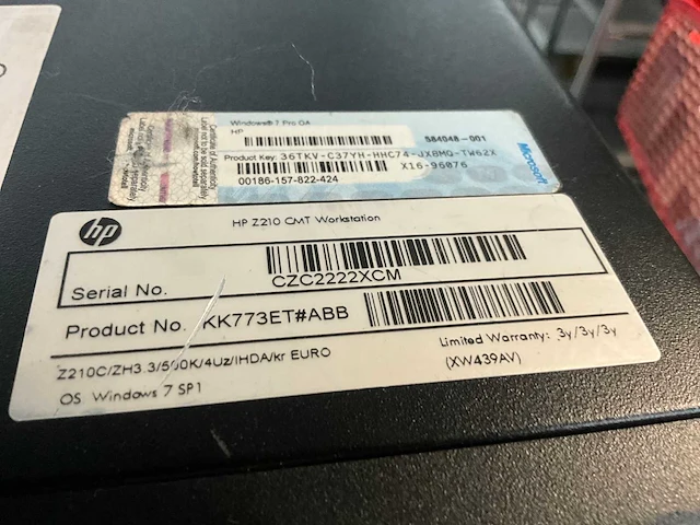 Hp z210 pc workstation - afbeelding 5 van  6