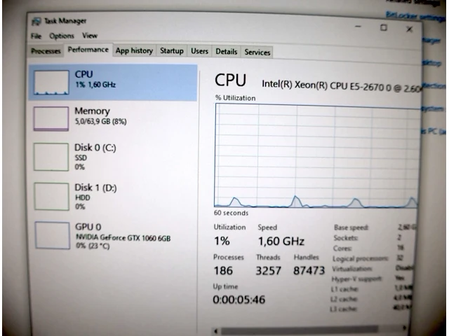 Hp z620 workstation + gtx 1060 6gb - afbeelding 5 van  13
