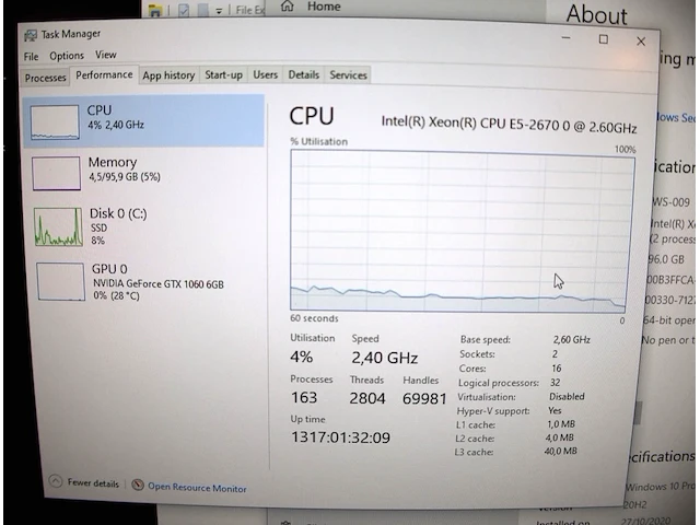 Hp z620 workstation + gtx 1060 6gb - afbeelding 4 van  12